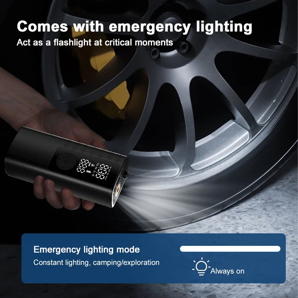 AirFlowPro™ 120W High-Pressure Air Pump – 17 L/min Air Flow, Compact & Portable Inflator